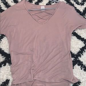 Tannish pink blouse T-shirt